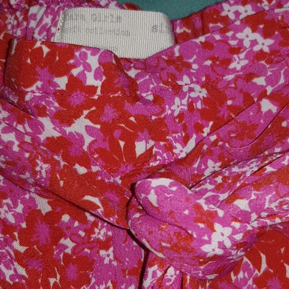 Zara Girls Pink Red Floral Pants Soft Collection♥️ - Picture 4 of 7